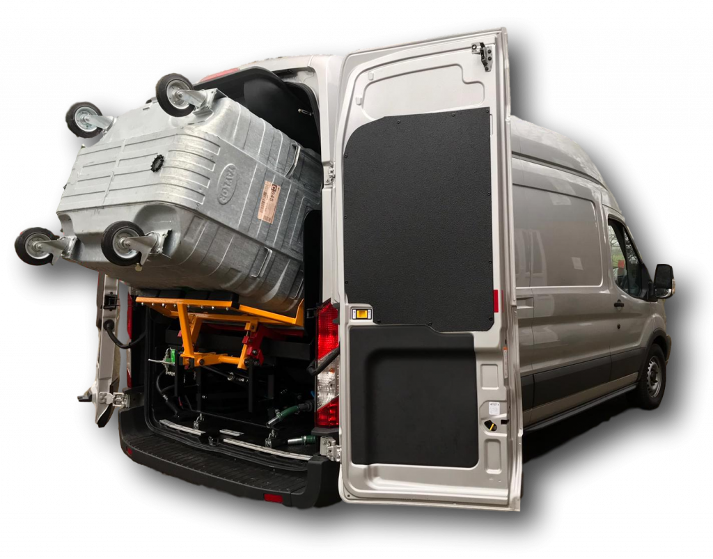 Enclosed Van Mounted Bin Cleaning Equipment